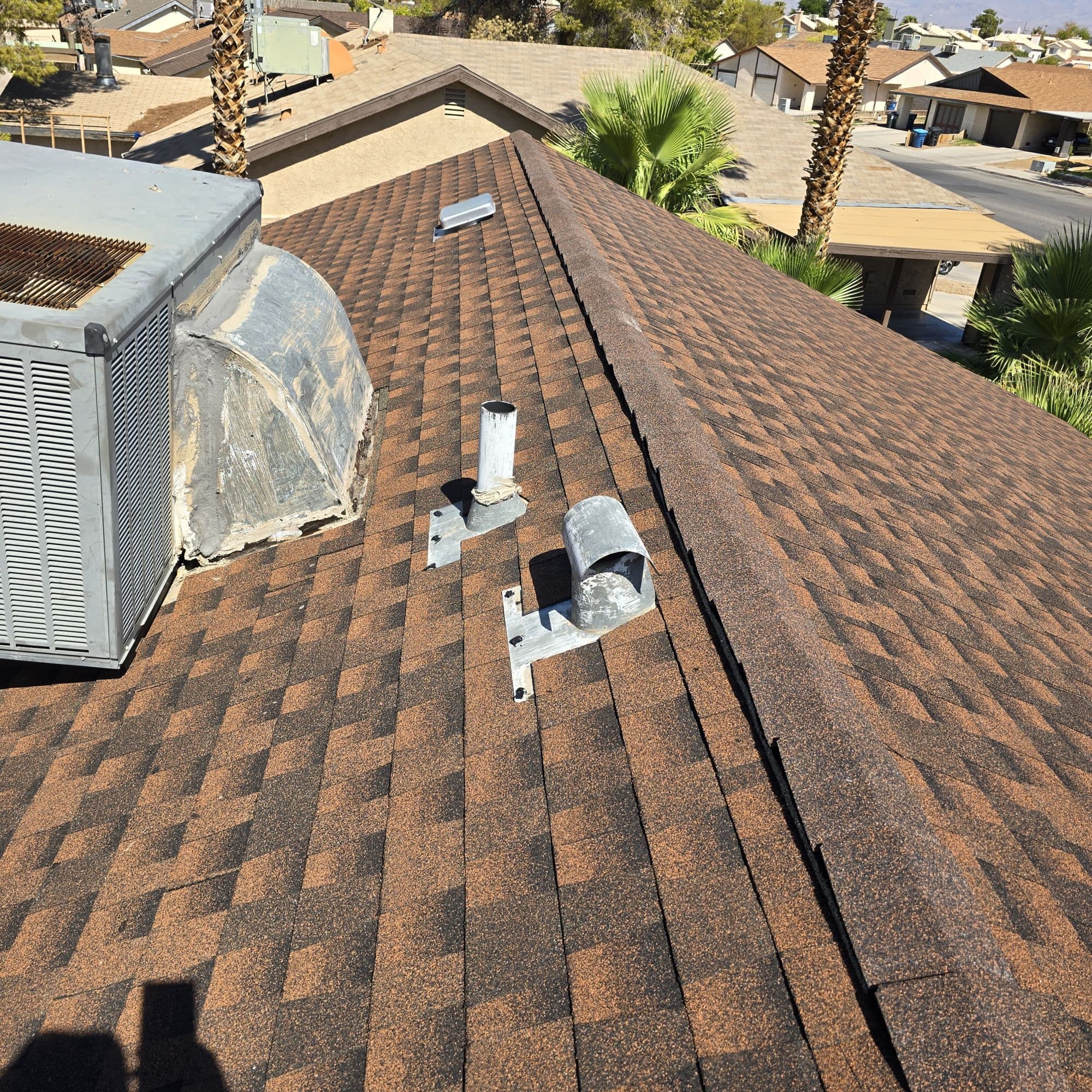 Shingle roof