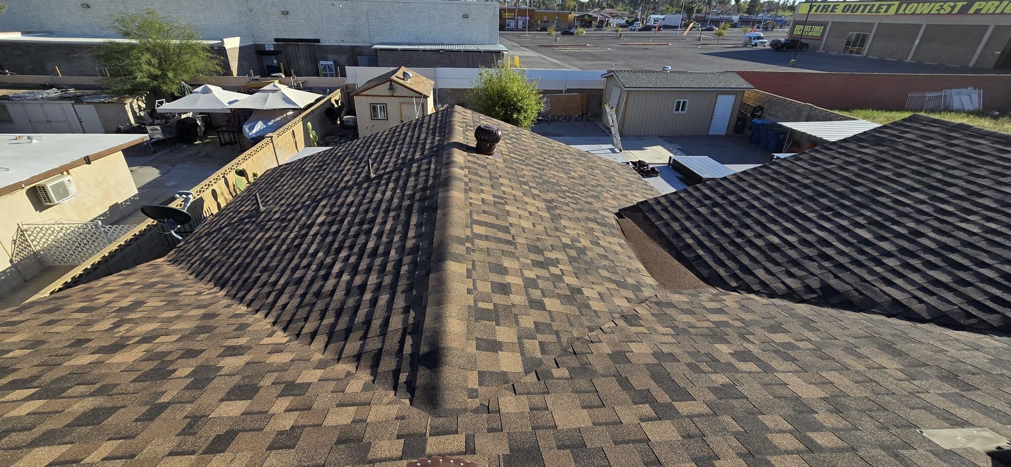 Shingle roof