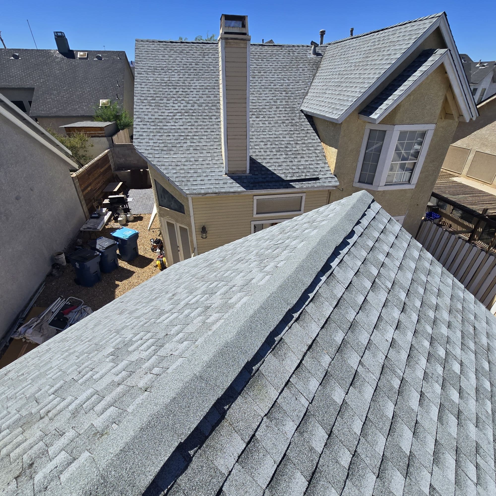 Shingle roof