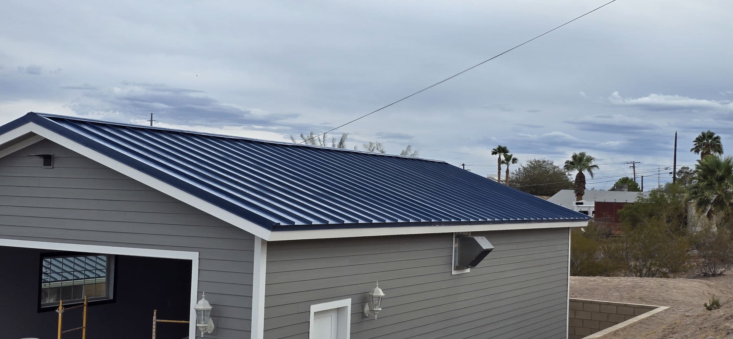 finished metal roof