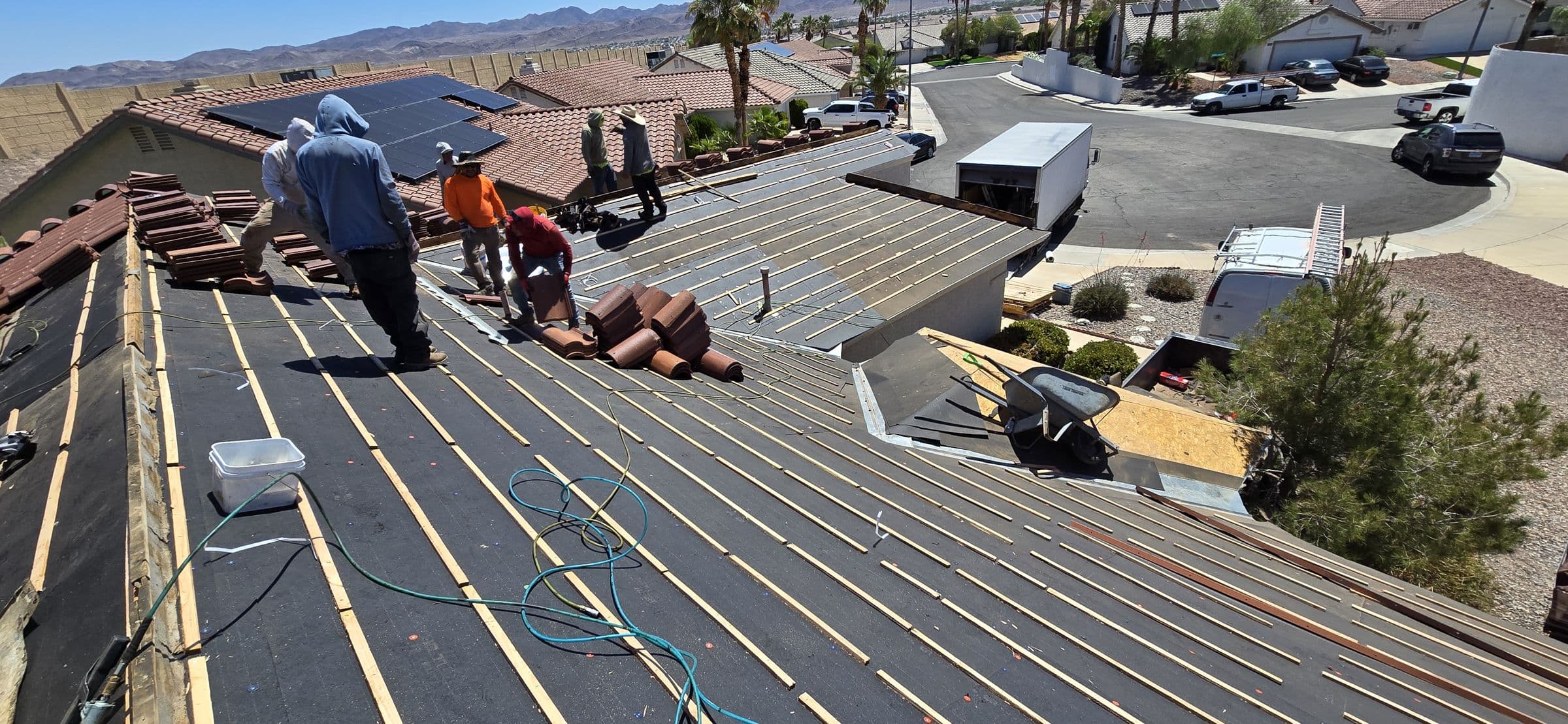 new underlayment going down